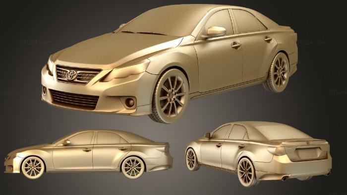 Автомобили и транспорт (Toyota Mark X 2013, CARS_3678) 3D модель для ЧПУ станка